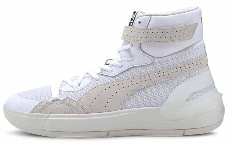 J.Cole x PUMA Basket Sky Dreamer 联名款 高帮 复古篮球鞋 男款 白 / Кроссовки PUMA Vintage Basketball Shoes J.Cole x PUMA Basket Sky Dreamer 193675-01