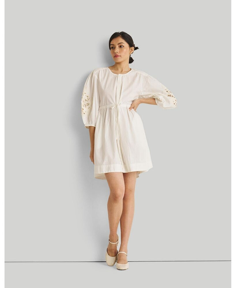 Reistor shirt Dress with Balloon Sleeves