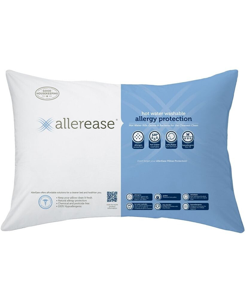 AllerEase hot Water Wash Firm Density Pillow, Standard
