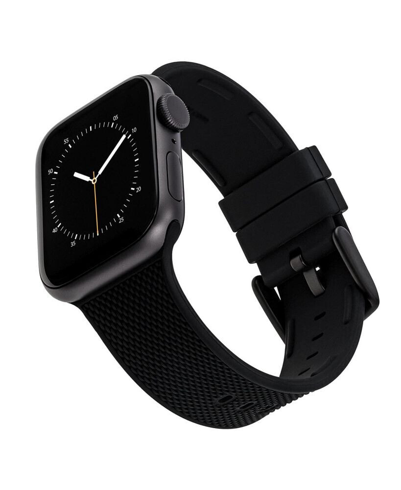 WITHit black Woven Silicone Band Compatible with 42/44/45/Ultra 49mm Apple Watch