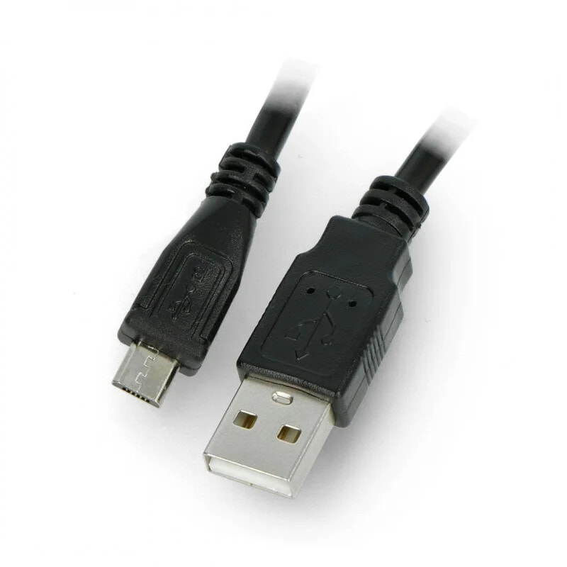 Кабель microUSB B-A 2.0 Lanberg черный - 1 м