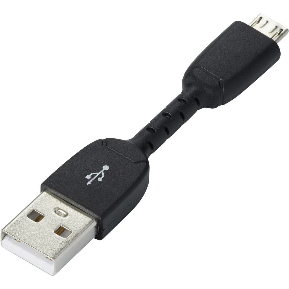 Renkforce RF-3346626 - USB A - Micro-USB B - USB 2.0 - 480 Mbit/s - Black