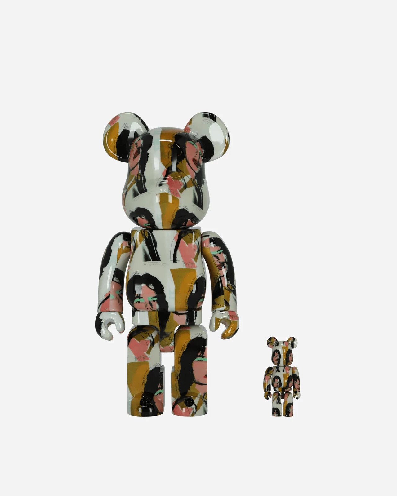 100%+400% Andy Warhold Mick Jagger Multicolor Be@rbrick Multicolor