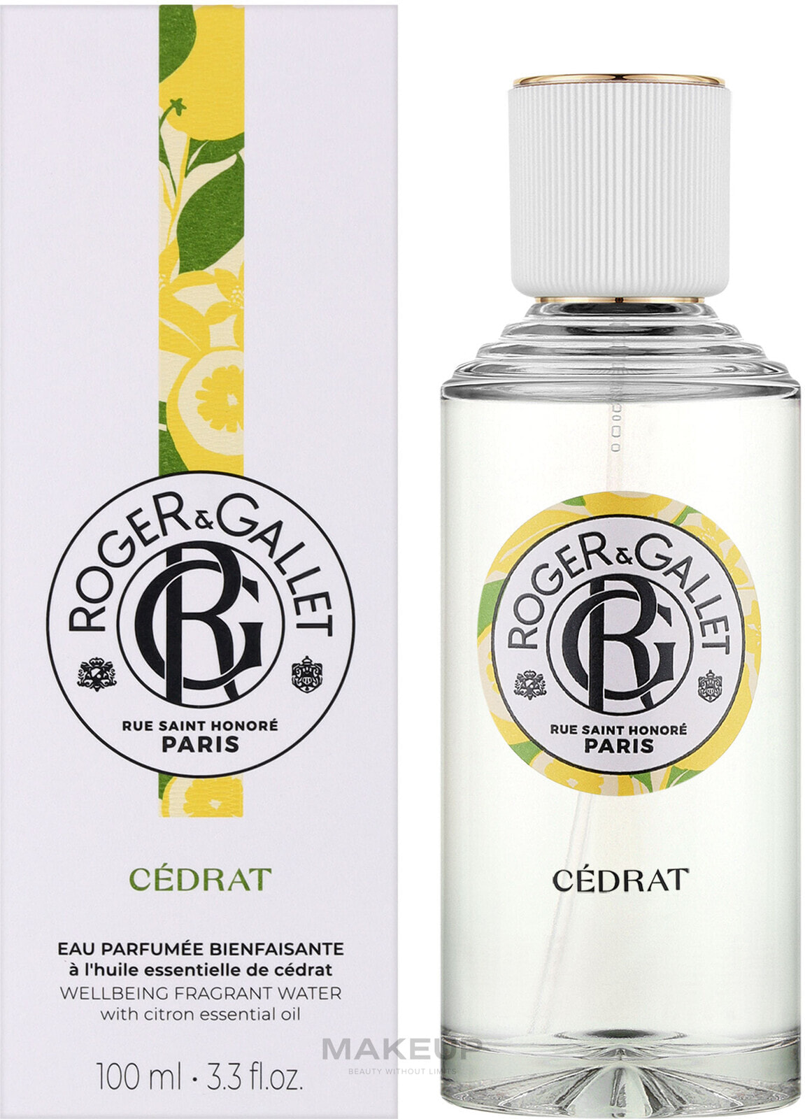 Roger&Gallet Cedrat Wellbeing Fragrant Water - Aromatisches Wasser