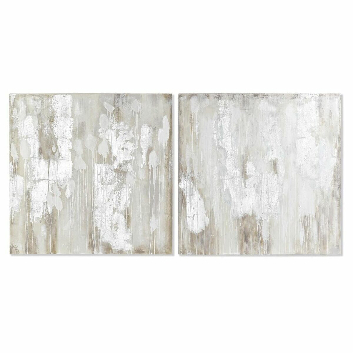 Painting DKD Home Decor 100 x 3,7 x 100 cm Abstract Modern (2 Units)