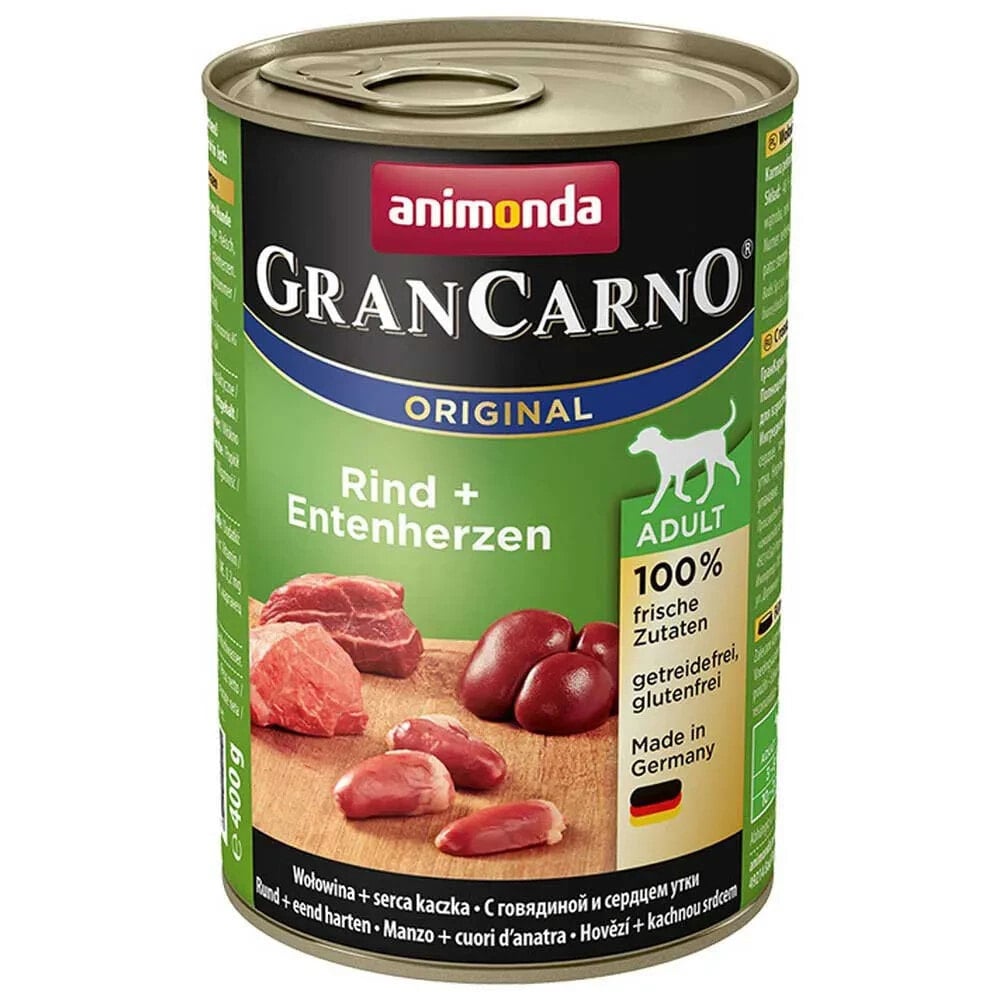 ANIMONDA Gran Carno Original Beef Duck Adult 400g Wet Dog Food