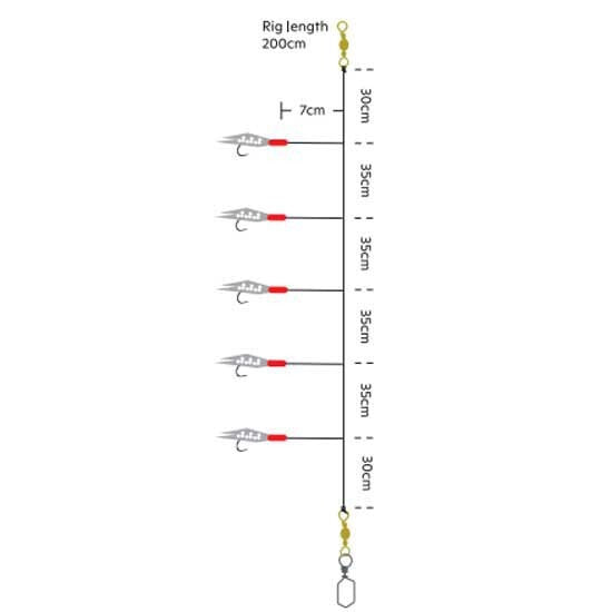 KINETIC Sabiki Holo Flex Trolling Soft Lure