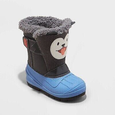 Toddler Boys' Frankie Winter Boots - Cat & Jack Blue 5T