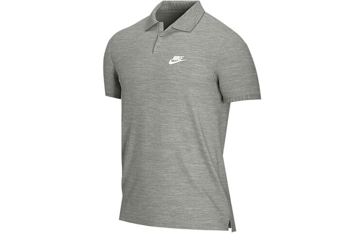 Nike 翻领短袖Polo衫 男款 灰色 / Поло Adidas D2M Cool CN8765-063