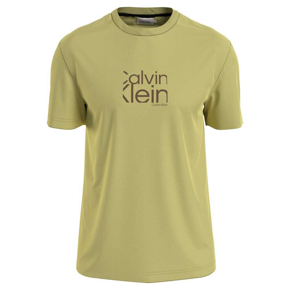 CALVIN KLEIN Matte Front Logo Short Sleeve T-Shirt