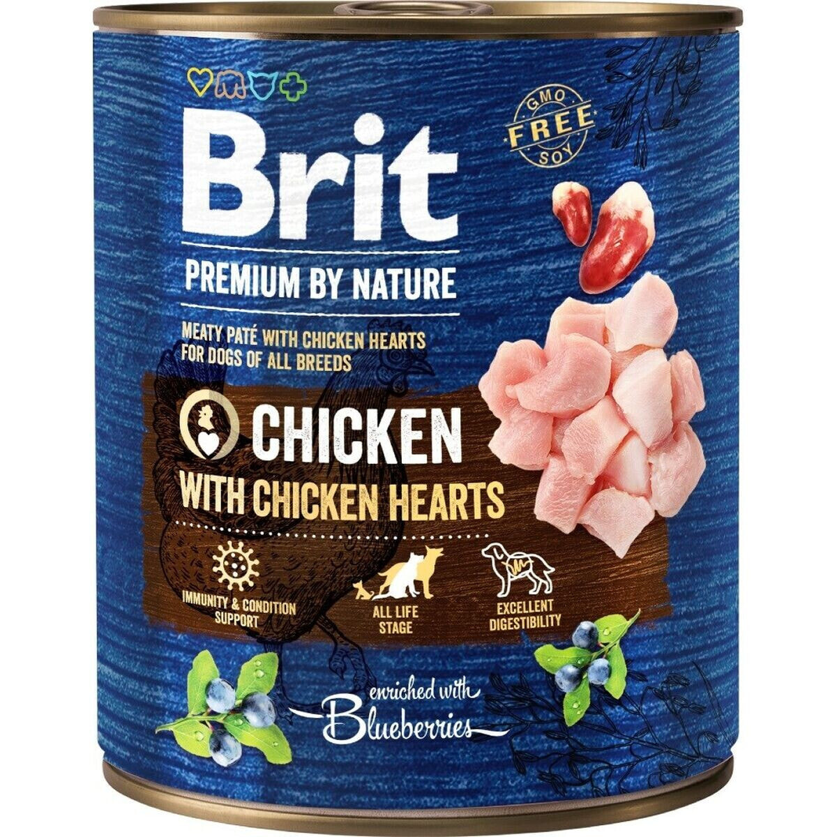 Влажный корм Brit Premium Курица 800 g