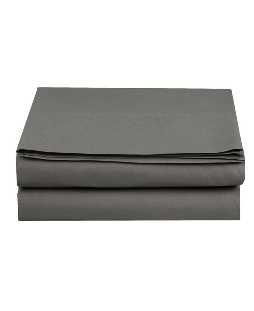 Elegant Comfort silky Soft Flat Sheet, Queen