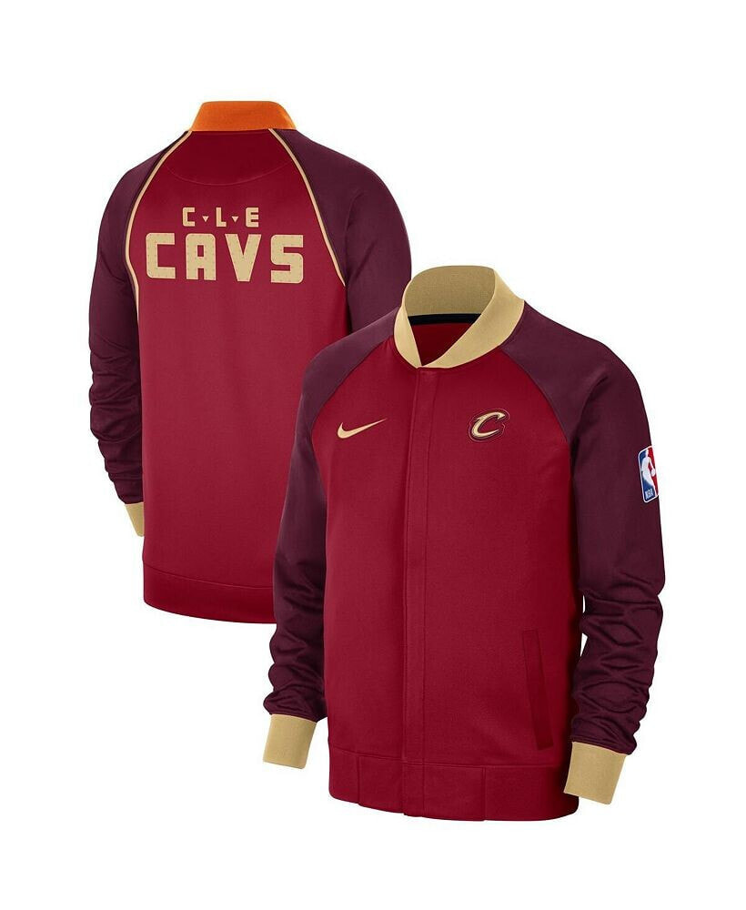 Nike men's Wine Cleveland Cavaliers 2023/24 City Edition Authentic Showtime Performance Raglan Full-Zip Jacket