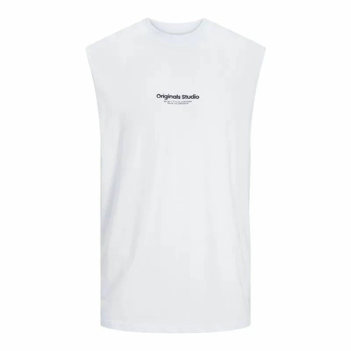 Men's Sleeveless T-shirt Jack & Jones Jovesterbro White