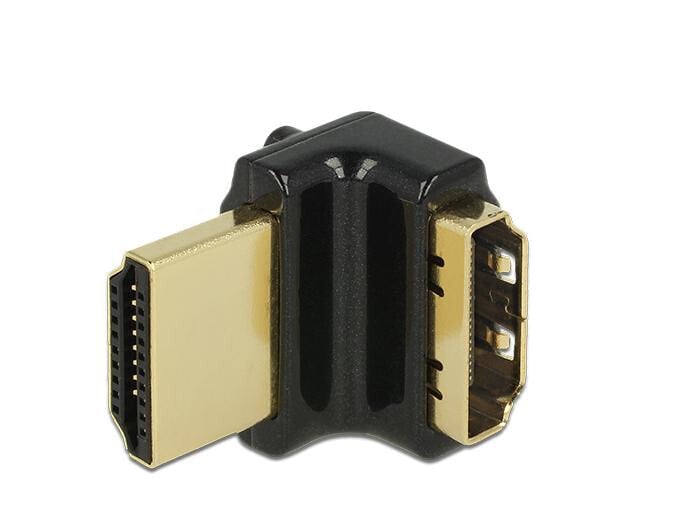 DeLOCK HDMI-A/HDMI-A, F/M, 90° Черный 65663