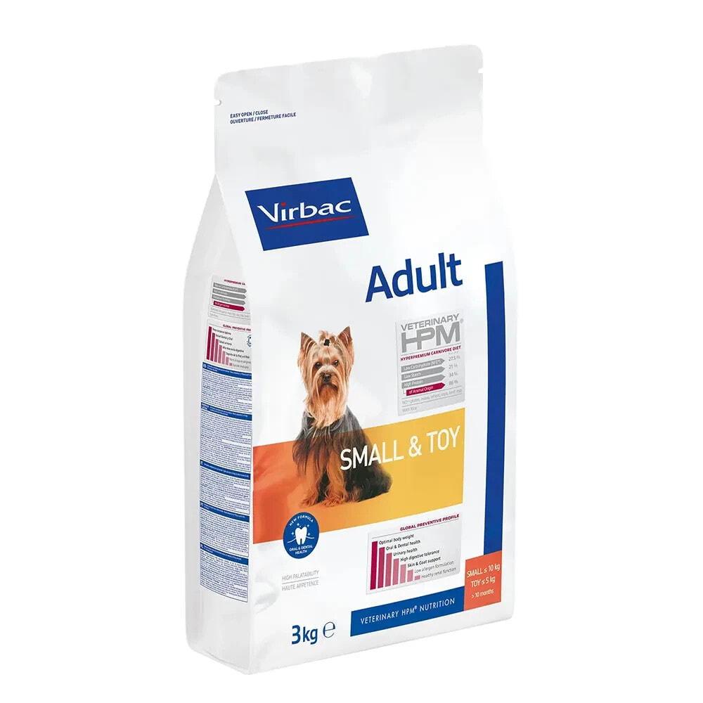 VIRBAC HPM Adult Small & Toy dog food 3kg