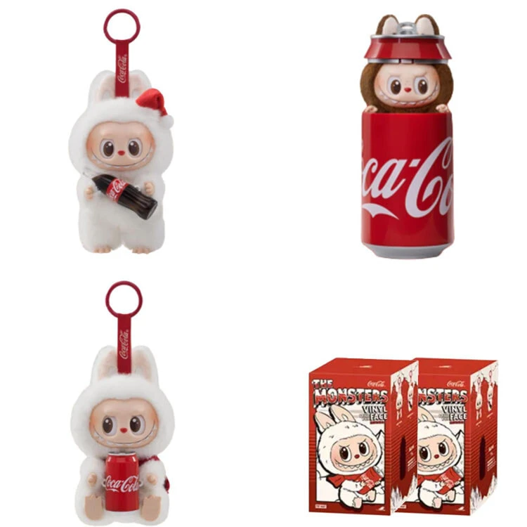POP MART x Coca Cola Labubu Vinyl Doll Blind Box Products Single Mystery Box/Full Box 6 Pcs