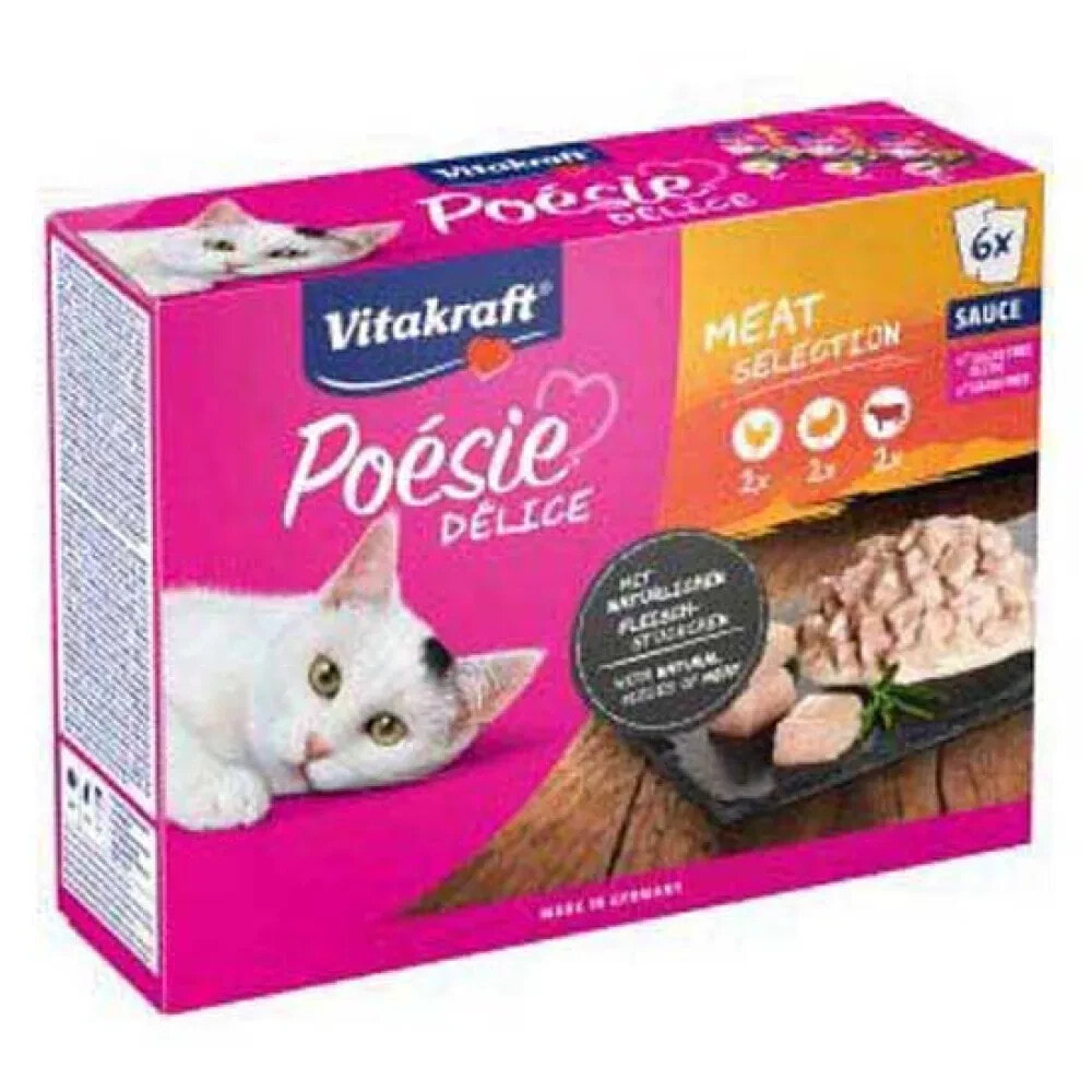 VITAKRAFT Poesie Delice Sauce Multipack cat meat food 6x85g