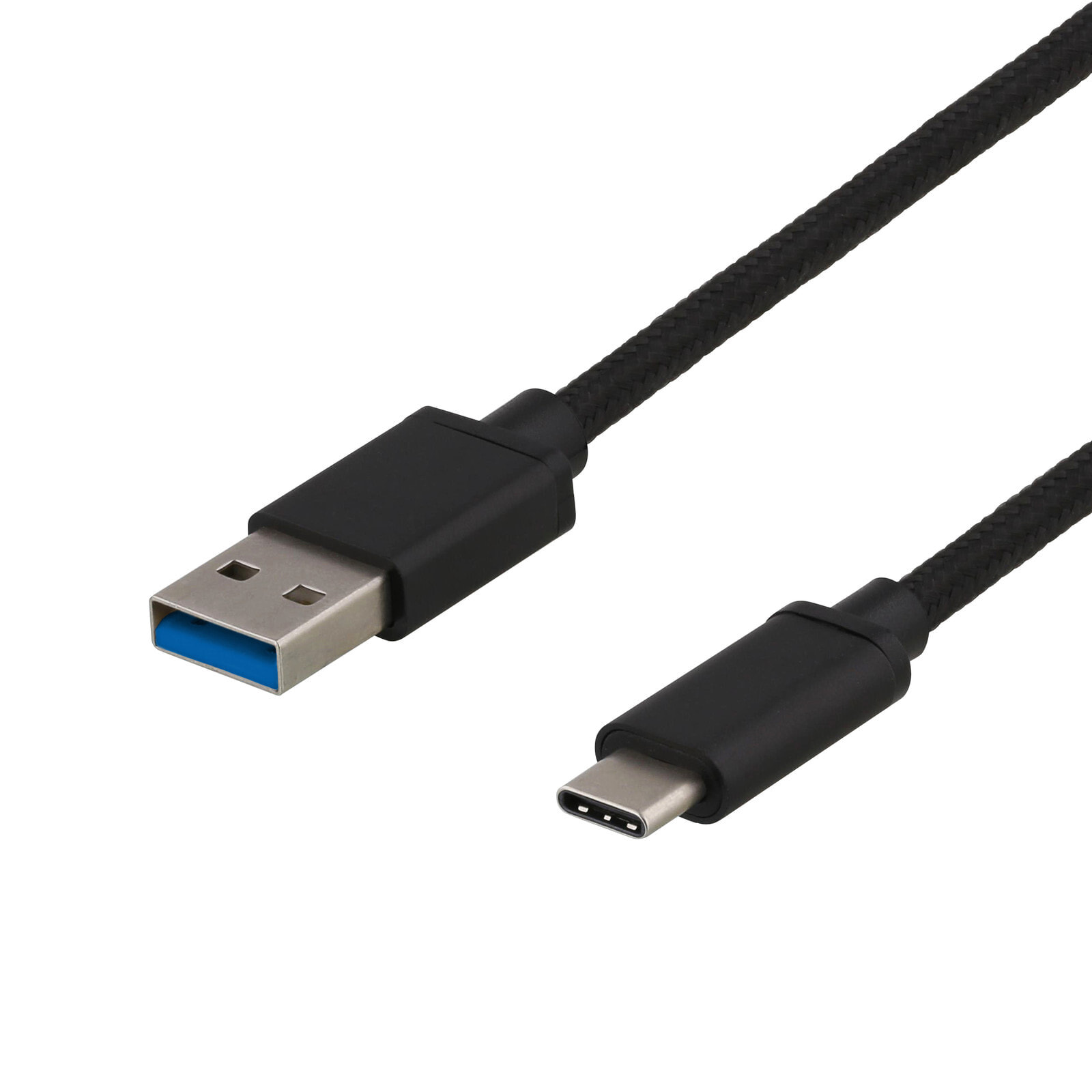 Deltaco USBC-1152 - 1 m - USB C - USB A - USB 3.2 Gen 1 (3.1 Gen 1) - Black
