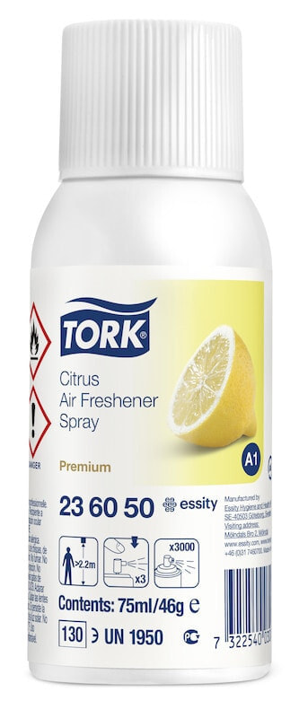 Tork 236050 жидкий освежитель воздуха Освежитель воздуха - спрей Белый Цитрус 75 ml 46 g