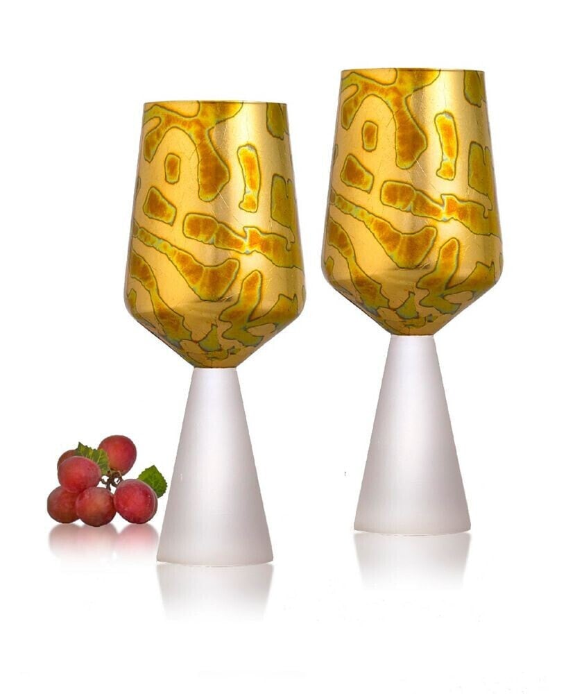 Qualia Glass roman All Purpose Wine Glasses, Set of 2, 15 Oz