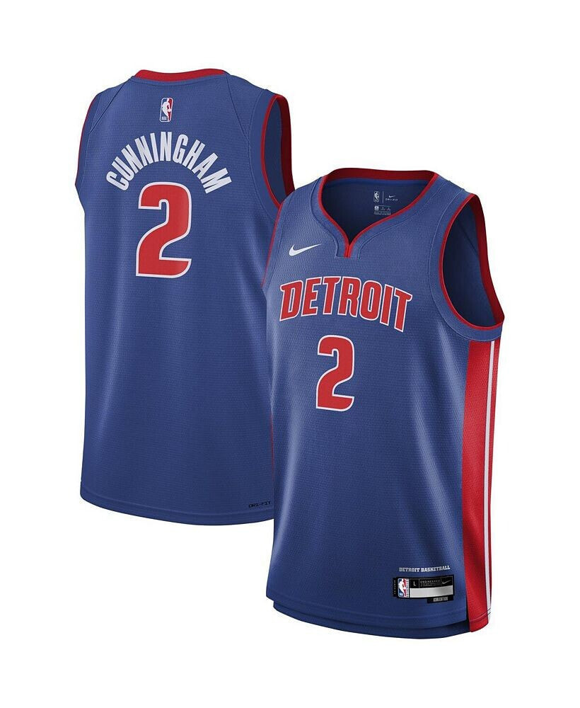 Nike big Boys Cade Cunningham Blue Detroit Pistons Swingman Jersey - Icon Edition