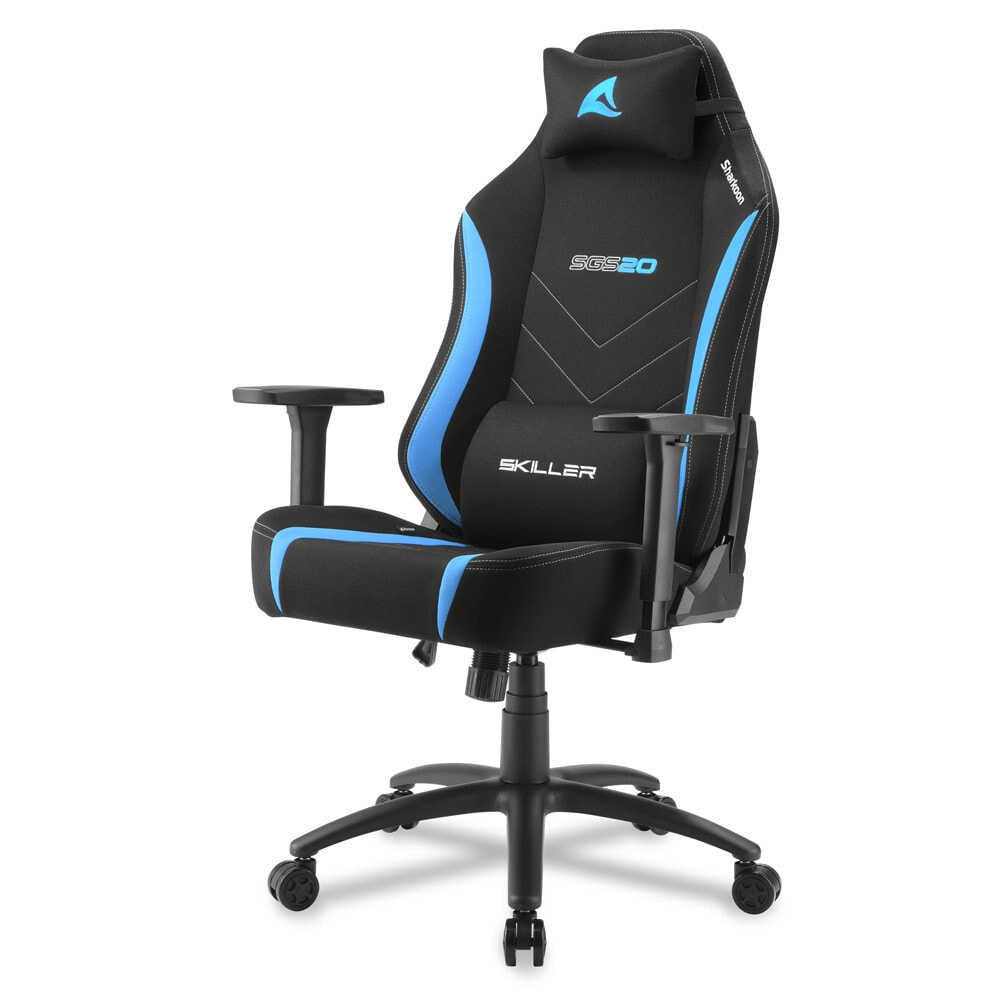 Компьютерное кресло Sharkoon Skiller SGS20 Gamingstuhl schwarz/blau Fabric