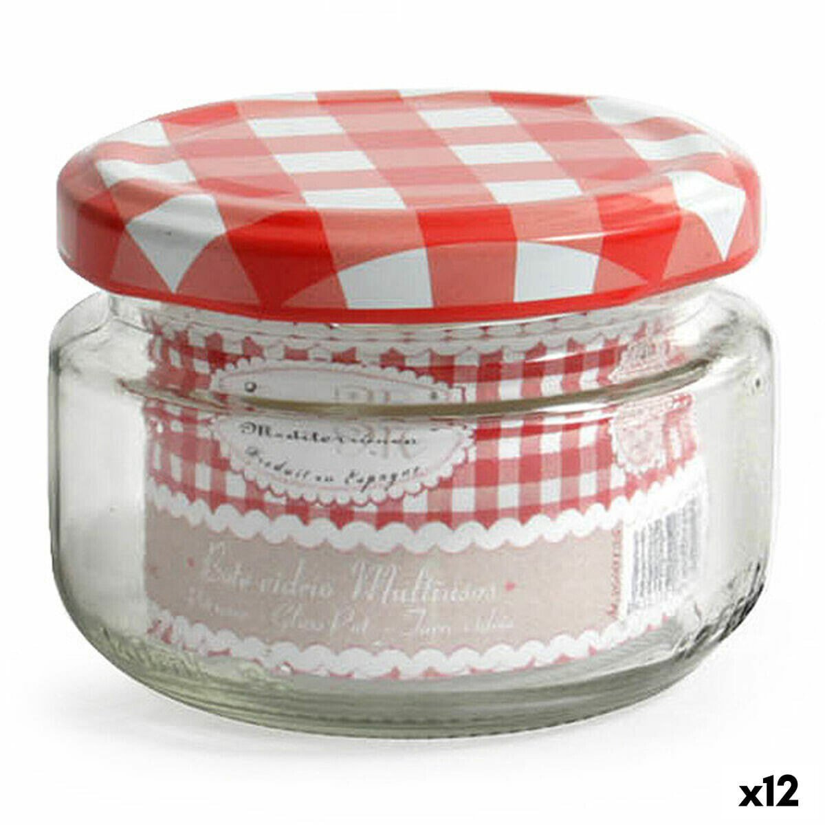 Glass Jar Mediterraneo 2660135 (140 cc) Glass 140 ml (12 Units)