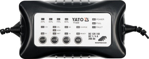 Yato Prostownik elektroniczny 12/6V 1/4A 200Ah (YT-8300)