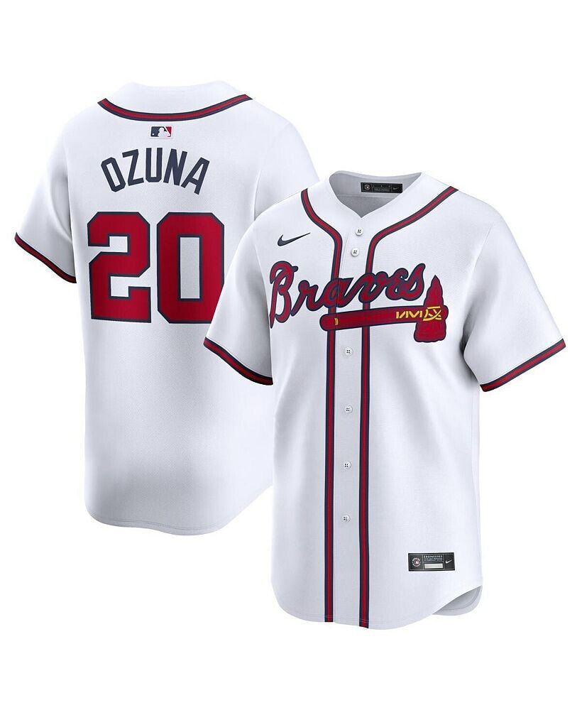 Nike men's Marcell Ozuna White Atlanta Braves Home Limited Player Jersey