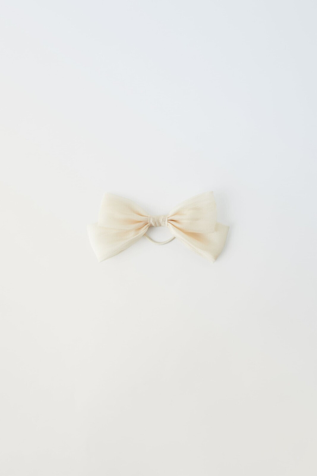Hair tie with organza bow