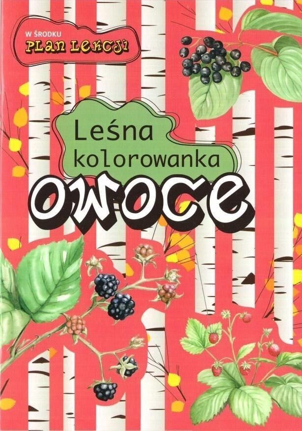 Раскраска для рисования Multico Leśna kolorowanka. Owoce