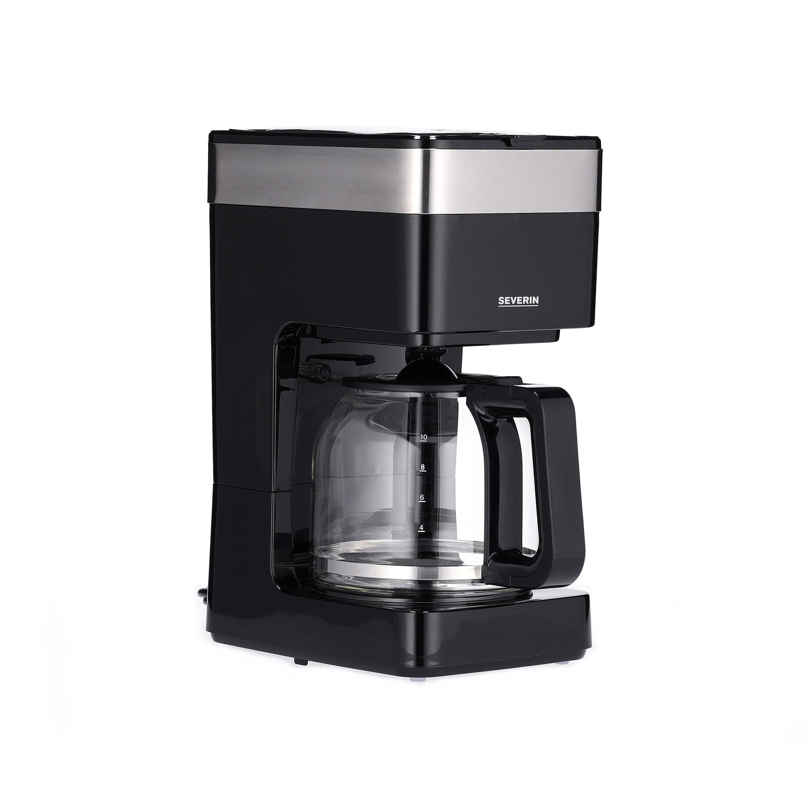 SEVERIN KA 9263 - Drip coffee maker - 1.25 L - Ground coffee - 900 W - Black - Stainless steel