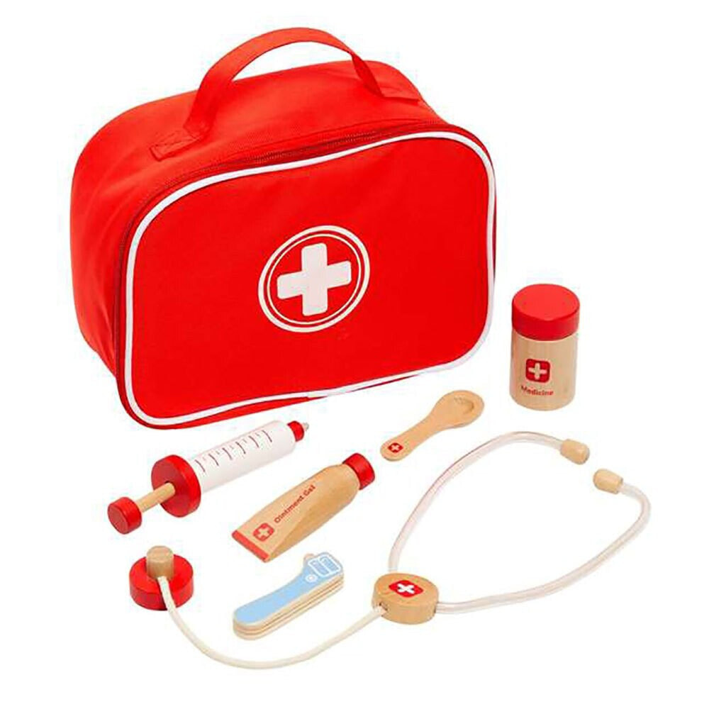 MOLTO Doctor Maletin With 7 Wood Accessories 23x16x8 cm