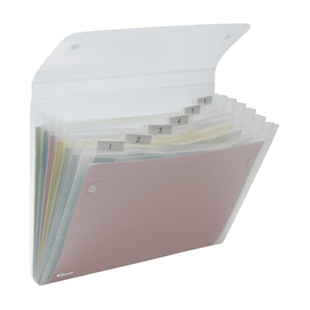 REXEL ICE A4 6 Separators Accordion Folder