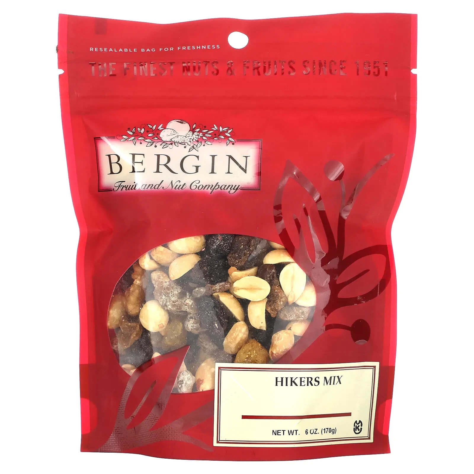 Bergin Fruit and Nut Company, Hikers Mix, 6 oz (170 g)