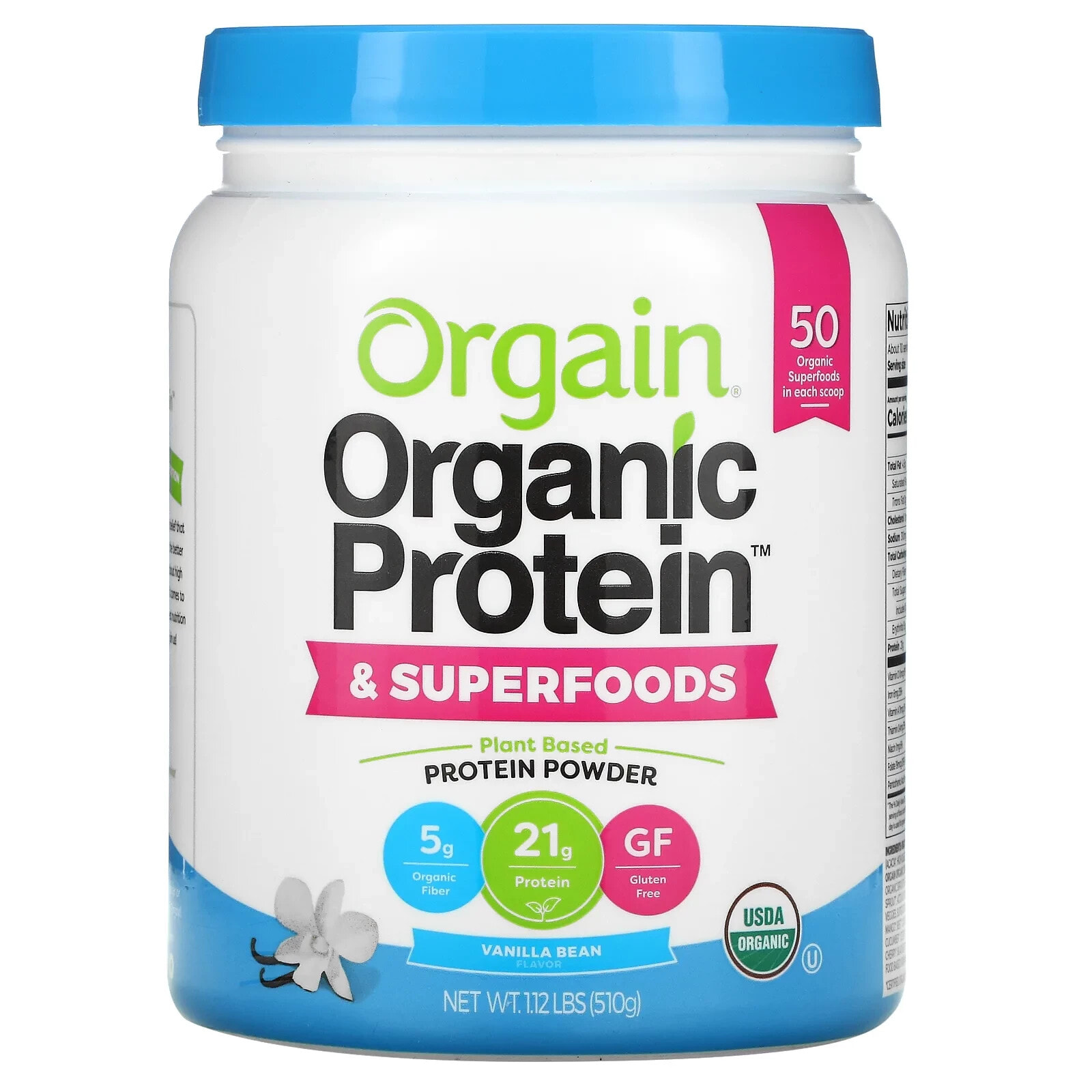 Оргаин, Органический протеин и порошок суперпродуктов, на растительной основе, сливочно-шоколадная помадка, 2,02 фунта (918 г)