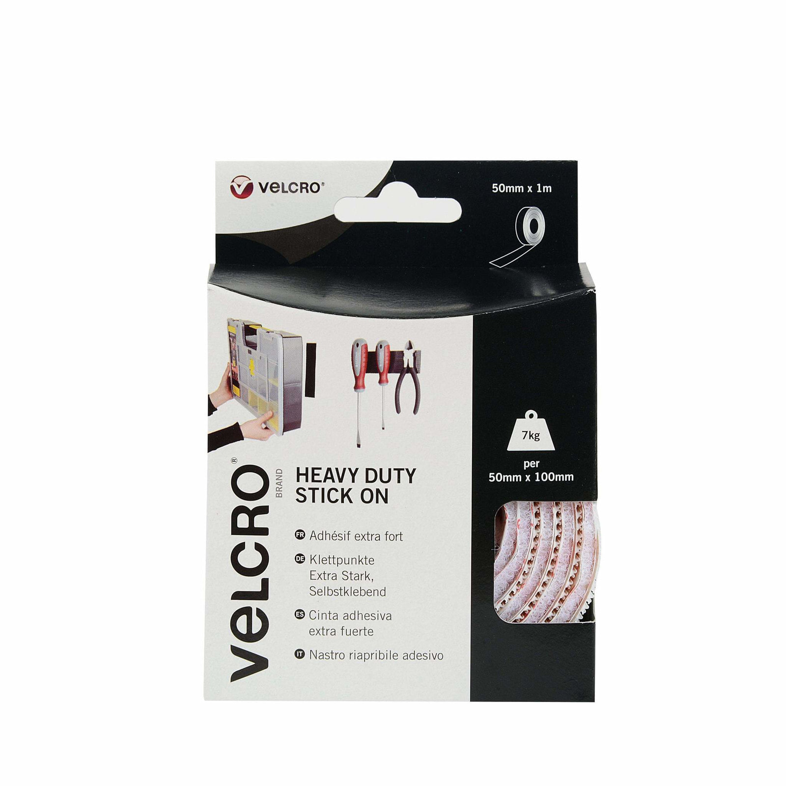 Velcro VEL-EC60242 текстильная застёжка-липучка Белый 1 шт