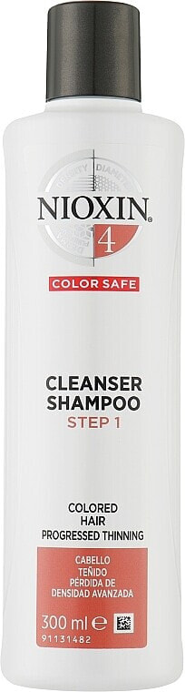 Reinigungsshampoo für coloriertes Haar - Nioxin Thinning Hair System 4 Cleanser Shampoo Step 1