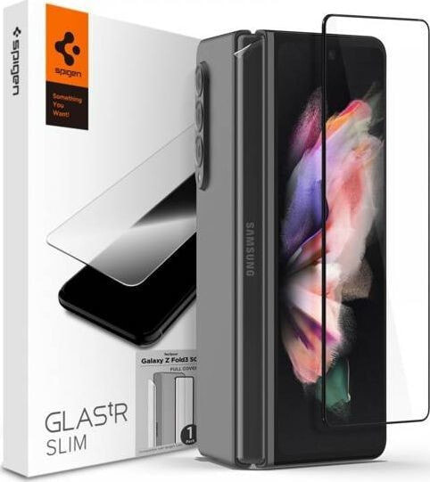 Spigen Szkło hartowane Spigen GLAS.tR Slim + Folia Hinge Film Samsung Galaxy Z Fold 3 Black