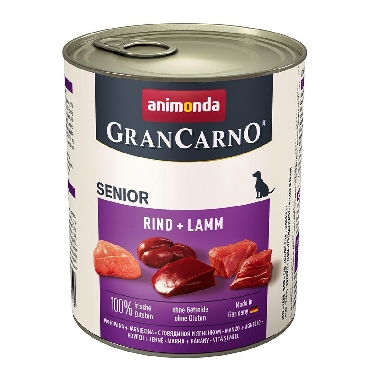 Wet food Animonda GranCarno Senior Veal Lamb Beef 800 g