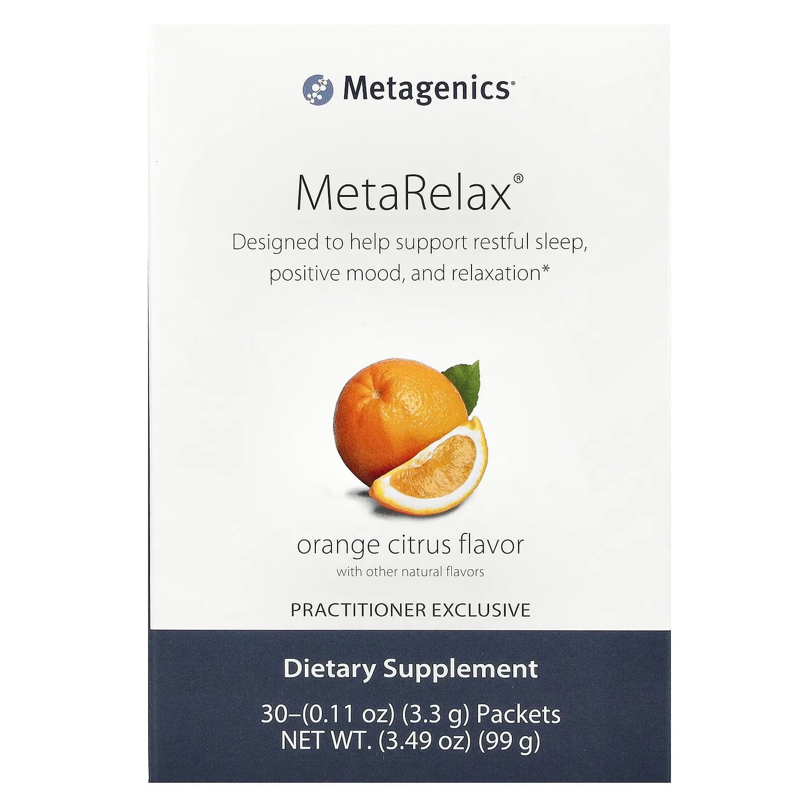 MetaRelax, Orange Citrus, 30 Packets, 0.11 oz (3.3 g) Each