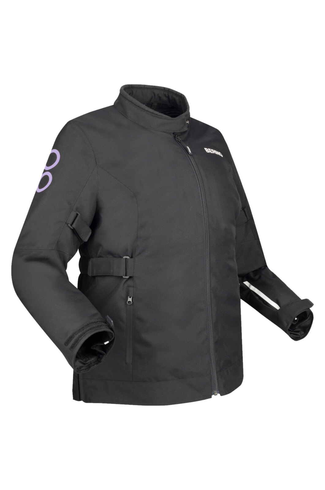 Motorradjacke Bering Pamela QS Damen Schwarz-Flieder