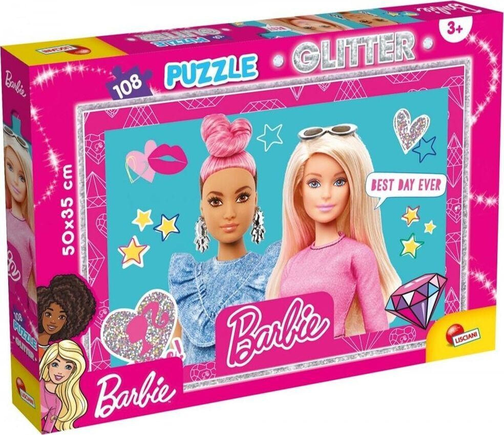 Lisciani Puzzle 108 elementów Barbie glitter - Best day