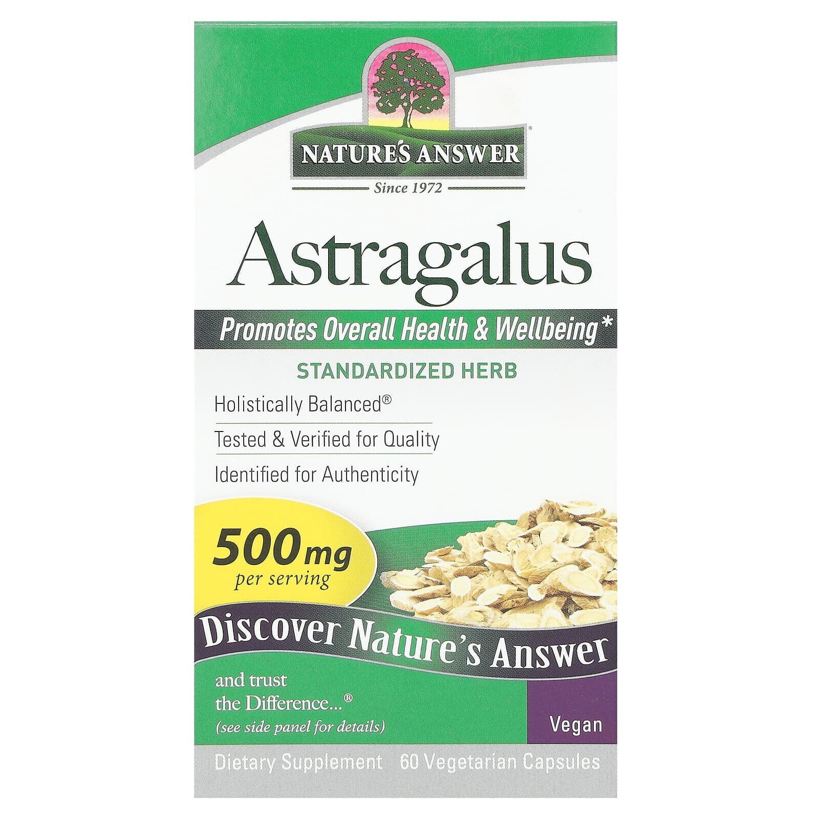 Astragalus, 500 mg, 60 Vegetarian Capsules