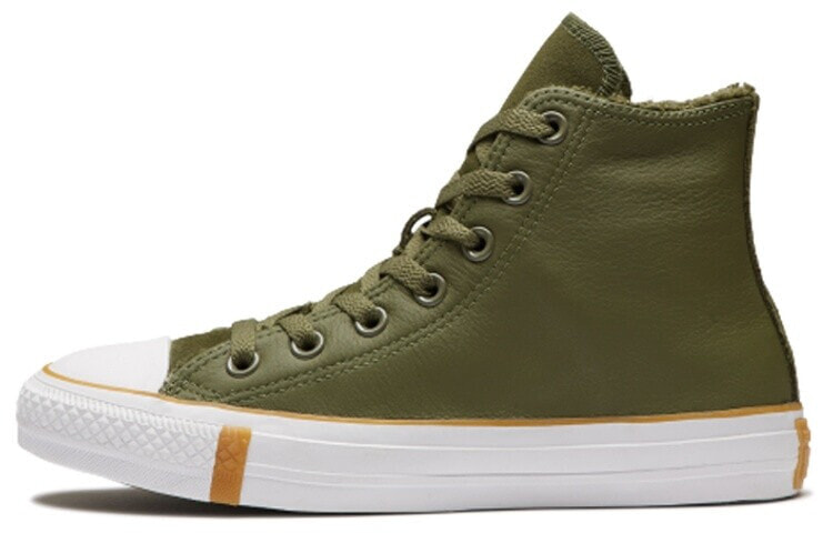 Converse Chuck Taylor All Star 休闲舒适 高帮 帆布鞋 男女同款 军绿 / Кеды Converse Chuck Taylor 166126C