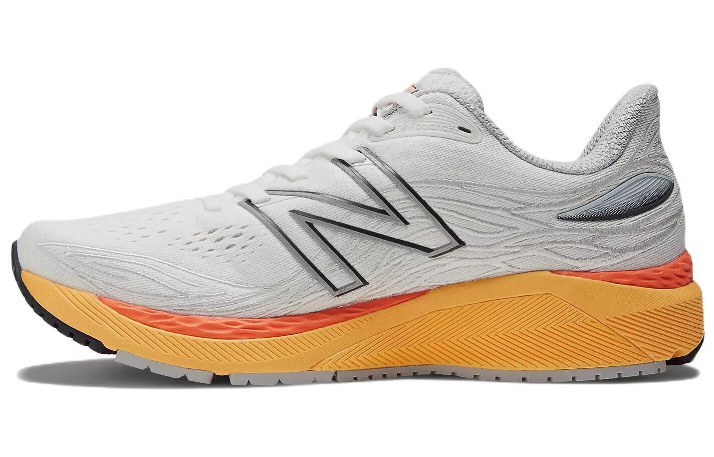 New Balance NB 860 Fresh Foam X v12 透气 低帮 跑步鞋 男款 白黄 舒适 / Кроссовки New Balance NB 860 Fresh Foam X v12 M860A12