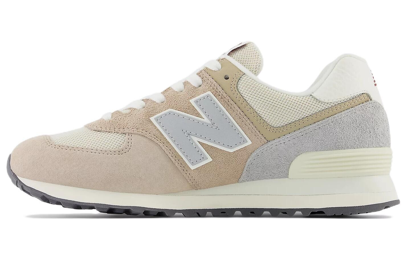 New Balance NB 574 防滑耐磨 低帮 跑步鞋 男女同款 米棕灰 / Кроссовки New Balance NB 574 U574LN2