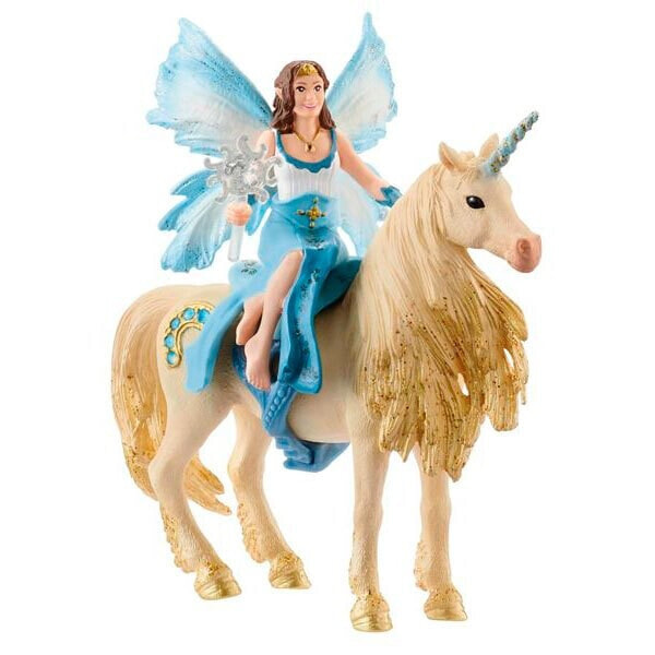 SCHLEICH Bayala Eyela Riding On Golden Unicorn