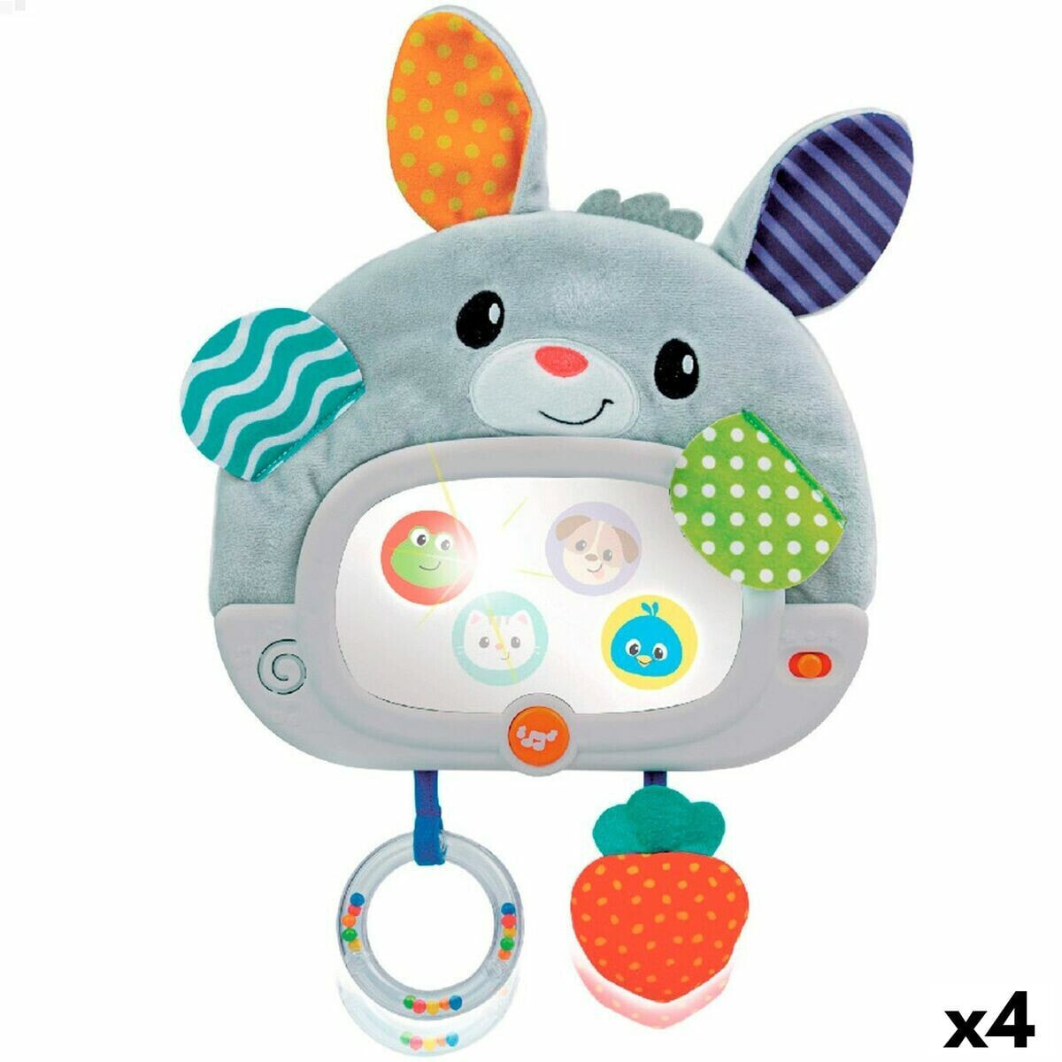 Baby toy Winfun Rabbit 25 x 35 x 2,5 cm (4 Units)